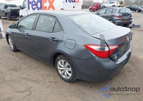 2016 Toyota Corolla Le from USA, damaged, VIN 2T1BURHEXGC511460